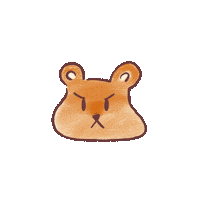 YumiPika no angry mad bear Sticker