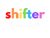 shiftermag logo rainbow lgbtq media Sticker