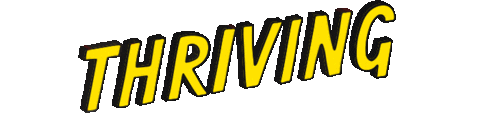 Thriving Sticker by Martina Martian