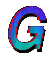 Glitch G Sticker by #BASILIO