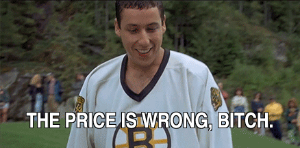 Adam Sandler The Price Is Wrong Bitch GIF