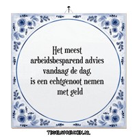 Teamwork Geld Sticker by Tegelspreuken.nl