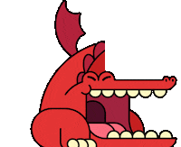 samstoney scary monster dragon fantasy Sticker