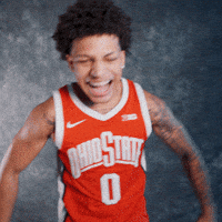 Basketball Yell GIF by Ohio State Athletics