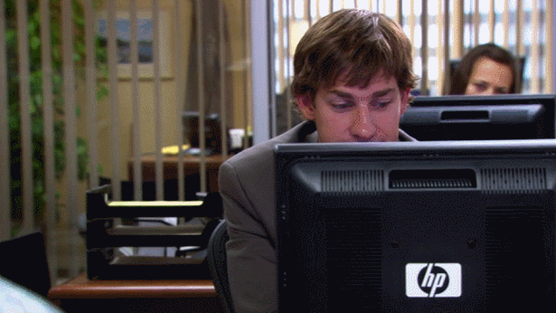 the office fourth wall GIF