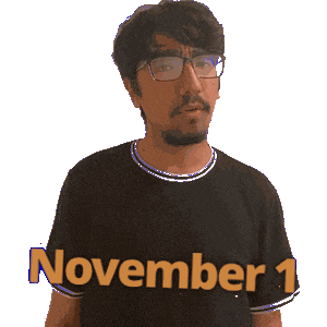 November 1 Sticker