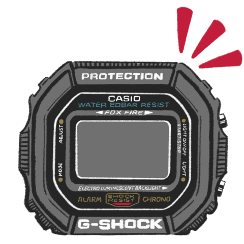 Time Shock Sticker by CASIO G-SHOCK Offical
