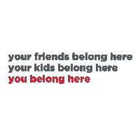 You Belong Here David Miller Sticker by The Fellowship Church