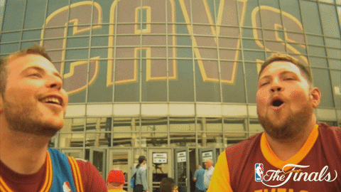 cleveland cavaliers fans GIF by NBA