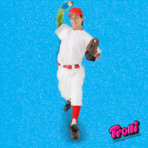 baseball lol gif GIF by Trolli