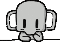 Look Thinking Sticker by XiangZai