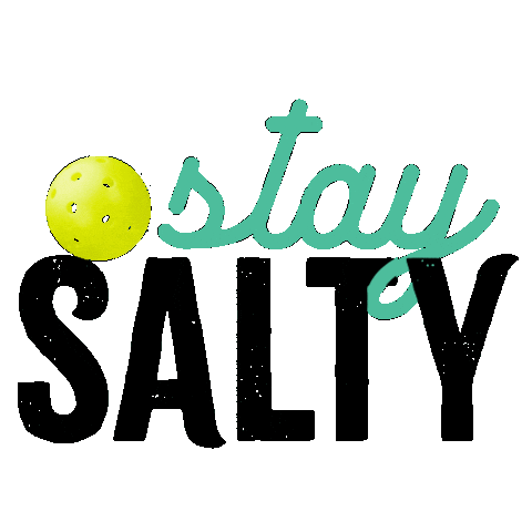 Pickleball Stay Salty Sticker by Salty Pickles Pod