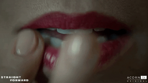 acorn-tv giphyupload makeup lips lipstick GIF