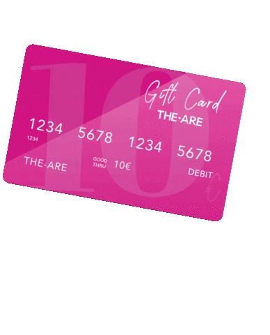 credit card pink Sticker by THE ARE