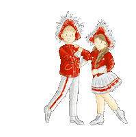 kinderbuchgardemaedchen training tanzen garde gardetanz Sticker