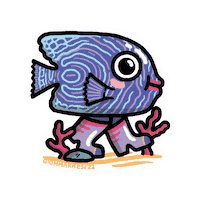 Sea Fish Sticker