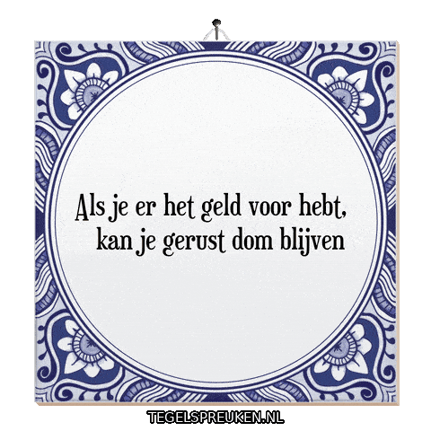 Humor Dom Sticker by Tegelspreuken.nl