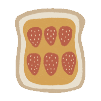 Strawberry Jam Eating Sticker