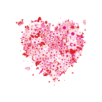 Heart Flowers Sticker by DW MARCENARIA