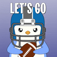 Lets Go Football GIF by Pudgy Penguins