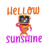 Flying Kiss Hello Sticker by Wikolo Super App