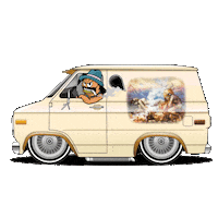 Van Lowrider Sticker by Lil' Lows