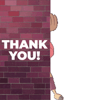 One Piece Thank You Sticker by Silver Screen