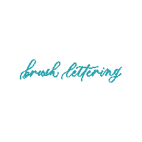 Brush Lettering Sticker by Emma Witte