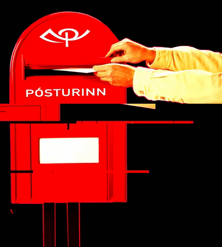 islandspostur giphygifmaker post letter mail GIF