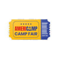 AmeriCamp working camp ticket summer camp Sticker