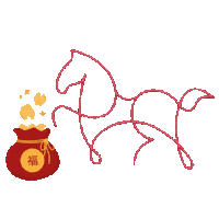 Chinese New Year Horse Sticker by CHARLES & KEITH