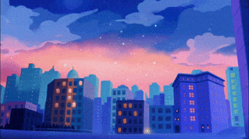 Zoom Out City Lights GIF