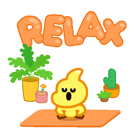 Happy Chill Sticker by DINOSALLY