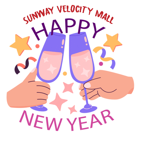 New Year Nye Sticker by Sunway Velocity Mall