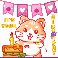 Happy Birthday Love Sticker by My Girly Unicorn