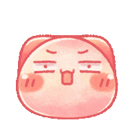 TONESHIEEE pink orange spa neko Sticker