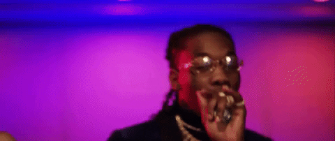 lick offset GIF by Cardi B