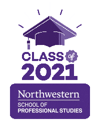 Class Of 2021 Sticker by Northwestern University School of Professional Studies