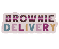 Delivery Brownie Sticker by Simply Cake Co.