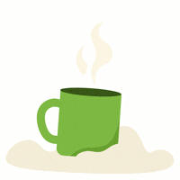 blooominc coffee pig confetti bloom GIF