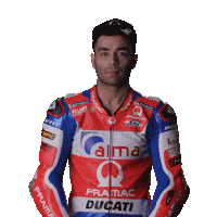happy danilo petrucci Sticker by MotoGP