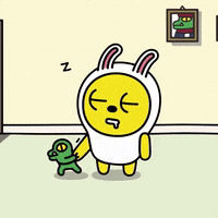 Tired Kakao Friends GIF
