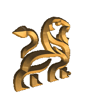 3D Gold Sticker by Mane Co