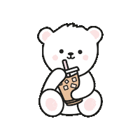 Polar Bear Coffee Sticker