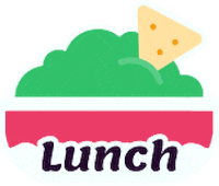 Lunch Eating Sticker by Atera