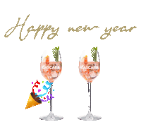 LACASCARA_Aperitivo coffee happy new year cherry silvester Sticker
