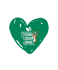 Heart Christmas Sticker by Tvornica zdrave hrane