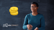 American Sign Language Coins GIF by ASL Connect