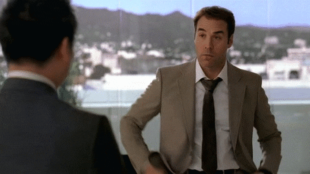 ari gold middle finger GIF by Testing 1, 2, 3