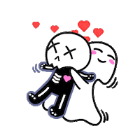 couple kiss Sticker by The Valentines